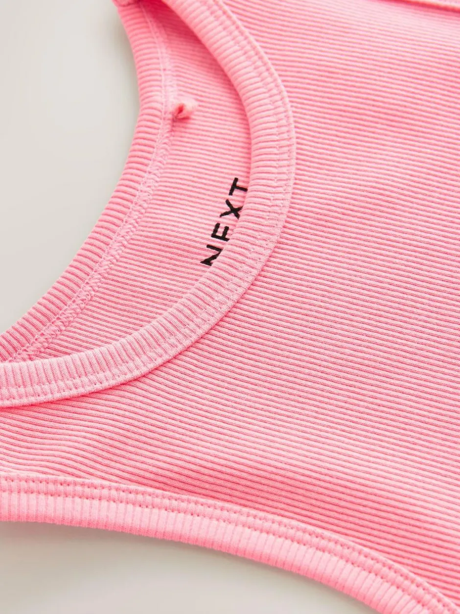 Next Rib Vest (3-16yrs) Pink Online