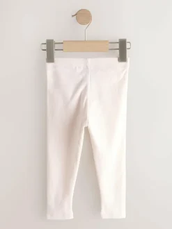Next Pink Ribbed Leggings 5 Pack (3mths-7yrs)