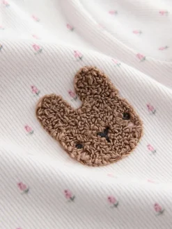 Next Pink Ribbed Short Sleeve Tops 5 Pack (3mths-7yrs) Discount
