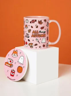 Next Pink Sam Jayne All Things Autumn Mug Set Sale