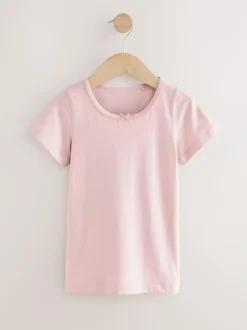 Next Short Sleeve Vests 2 Pack (1.5-12yrs) Pink Hot