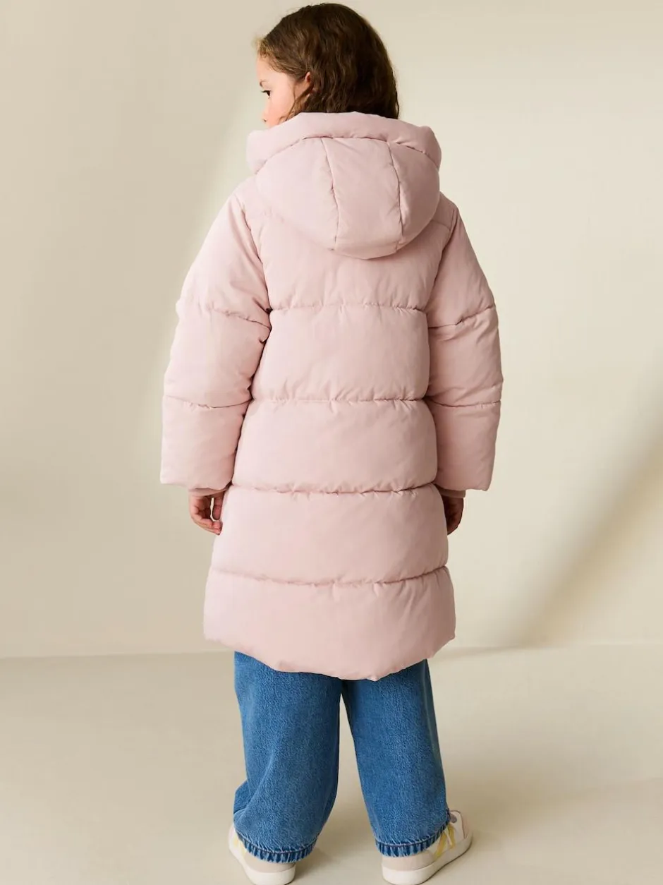 Next Pink Shower Resistant Padded Duffle Coat (3-13yrs) Hot
