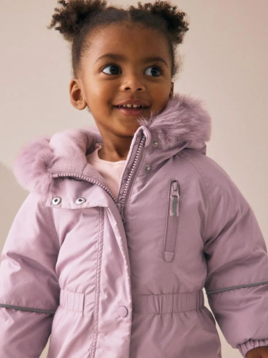 Next Shower Resistant Snowsuit (3mths-7yrs) Pink