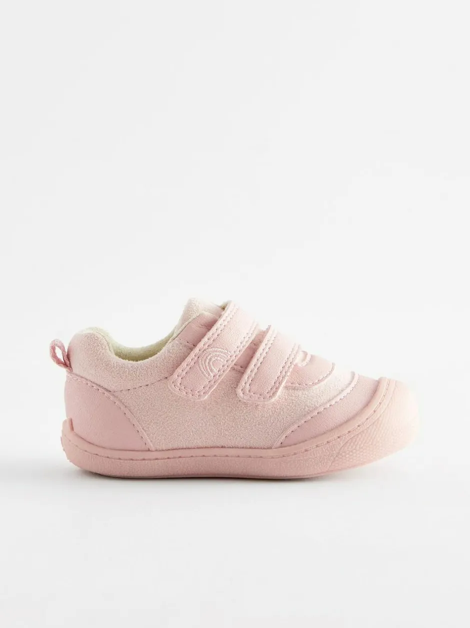 Next Pink Standard Fit (F) Crawler Trainers