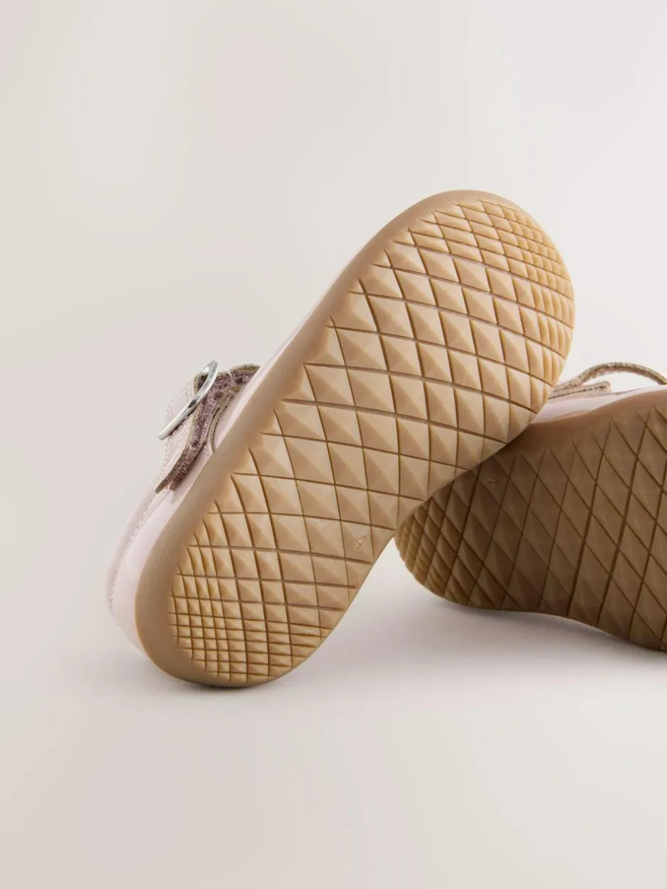 Next Standard Fit (F) First Walker T-Bar Touch Fastening Shoes Pink Best