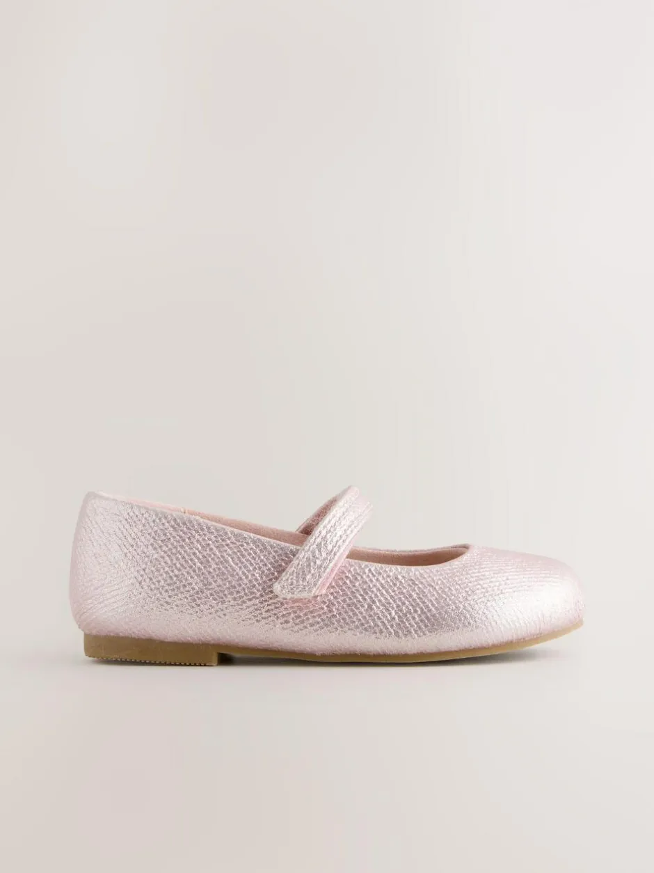 Next Standard Fit (F) Mary Jane Touch Fastening Occasion Shoes Pink