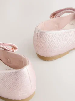 Next Standard Fit (F) Mary Jane Touch Fastening Occasion Shoes Pink