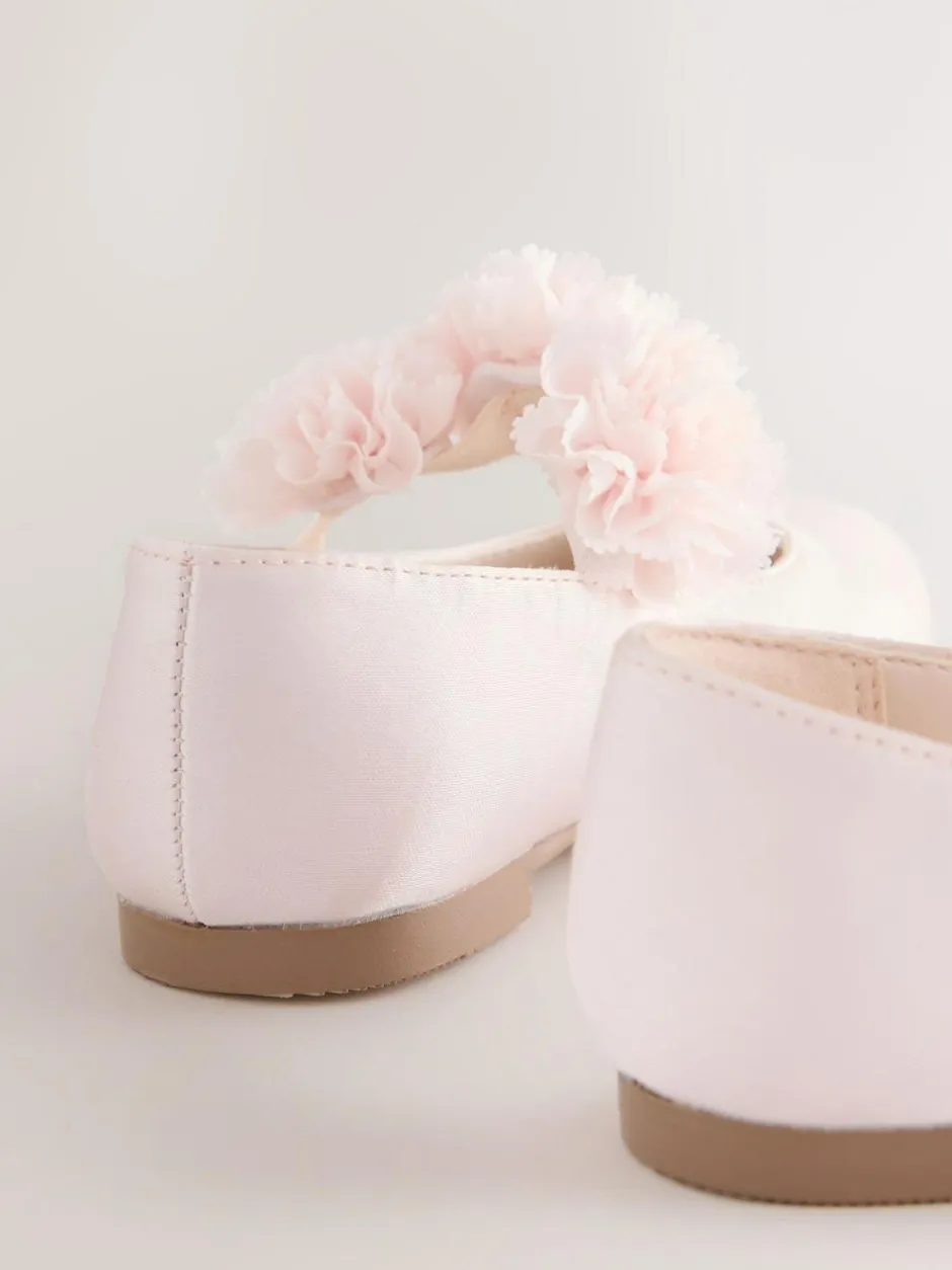 Next Standard Fit (F) Satin Flower Girl Occasion Mary Jane Shoes Pink Discount