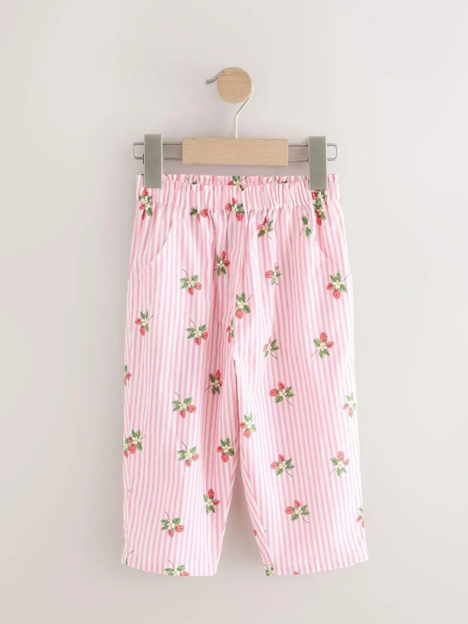 Next Pull On Trousers (3mths-7yrs) Pink Strawberry Print Best