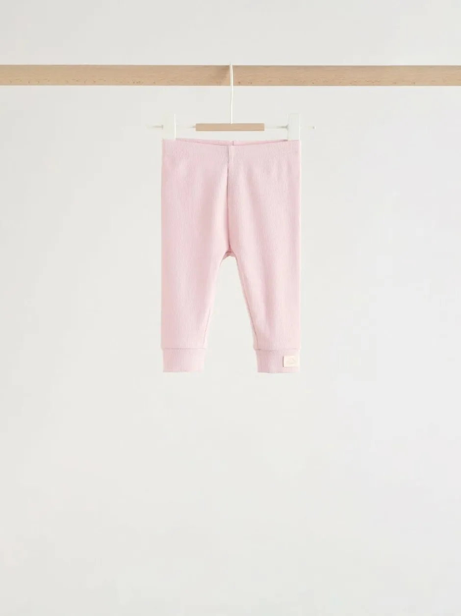 Next Pink Stripe Long Sleeve Top And Leggings Set 6 Piece (0mths-3yrs) Clearance