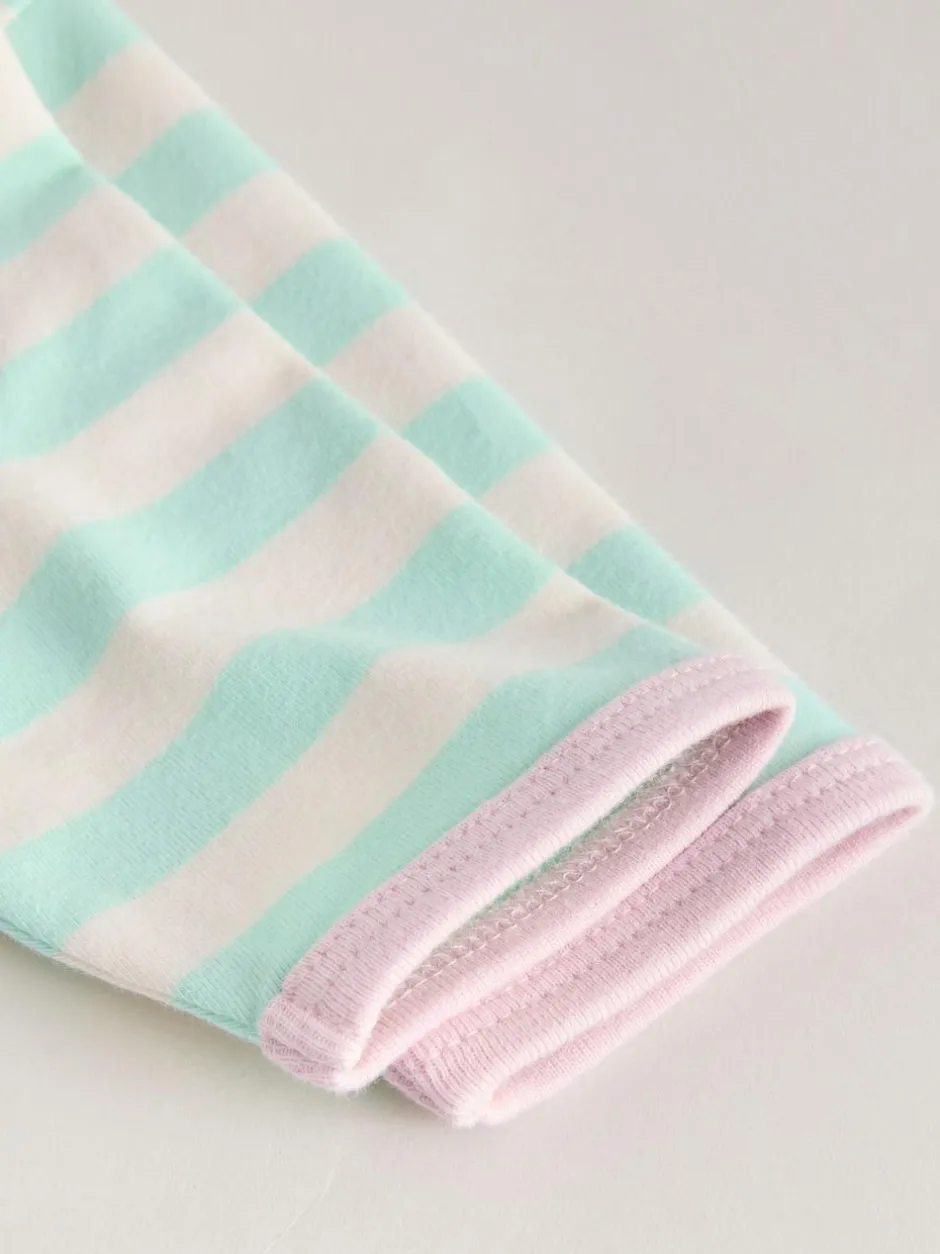 Next Pink Stripe Long Sleeve Top And Leggings Set 6 Piece (0mths-3yrs) Clearance