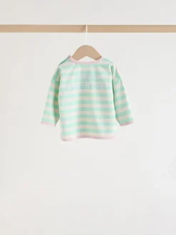 Next Pink Stripe Long Sleeve Top And Leggings Set 6 Piece (0mths-3yrs) Clearance