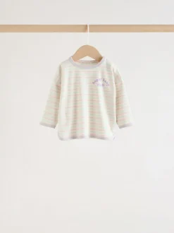 Next Pink Stripe Long Sleeve Top And Leggings Set 6 Piece (0mths-3yrs) Clearance