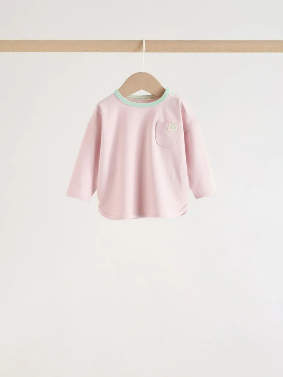 Next Pink Stripe Long Sleeve Top And Leggings Set 6 Piece (0mths-3yrs) Clearance
