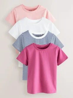 Next T-Shirts 4 Pack (3-16yrs) Pink Sale