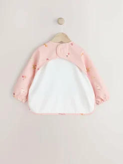 Next Pink Unicorn Fairies Weaning And Feeding Sleeved Bib