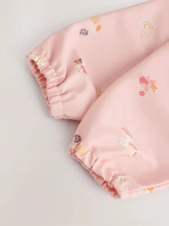 Next Pink Unicorn Fairies Weaning And Feeding Sleeved Bib