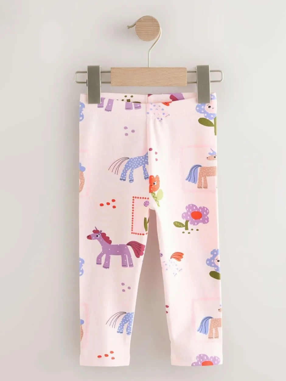 Next Leggings 3 Pack (3mths-7yrs) Pink Unicorn Online