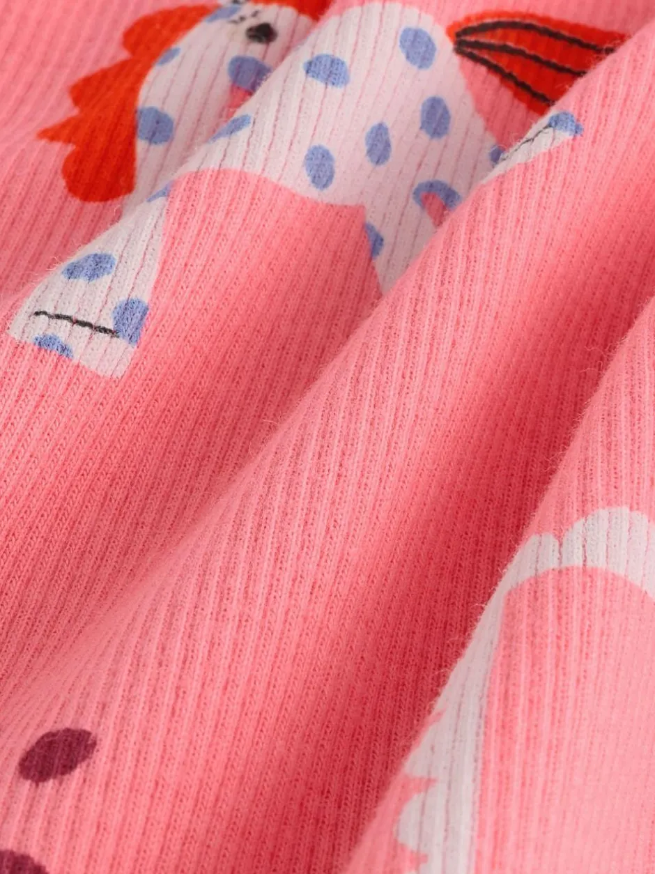 Next Pink Unicorn Rib Long Sleeve T-Shirt (3mths-7yrs) Online