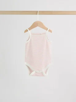 Next Pink Vest Baby Bodysuits 5 Pack Sale