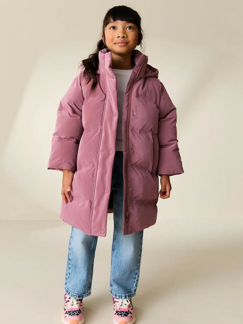 Next Waterproof Padded Coat (3-16yrs) Pink Discount