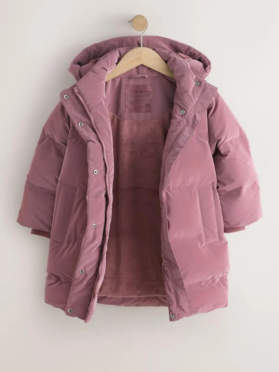 Next Waterproof Padded Coat (3-16yrs) Pink Discount