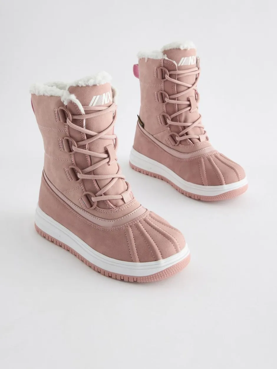 Next Pink Waterproof Thinsulate Lined Snowboots New