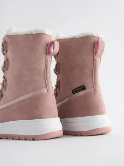 Next Pink Waterproof Thinsulate Lined Snowboots New