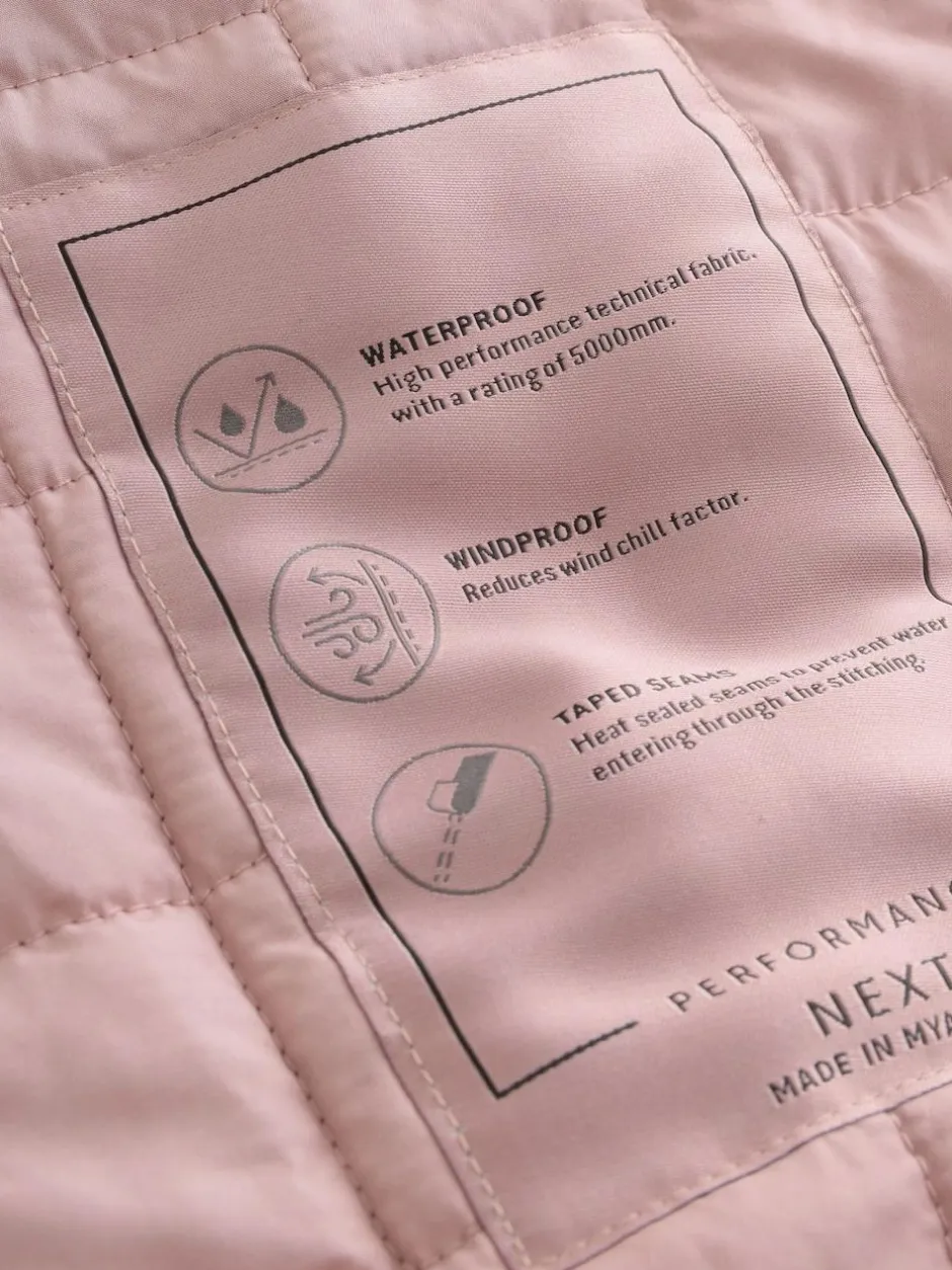 Next Waterproof Wadded Coat (3-16yrs) Pink