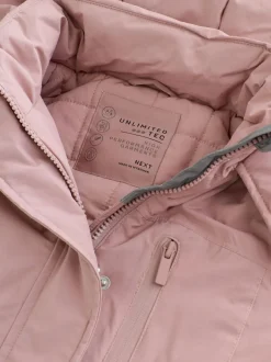 Next Waterproof Wadded Coat (3-16yrs) Pink