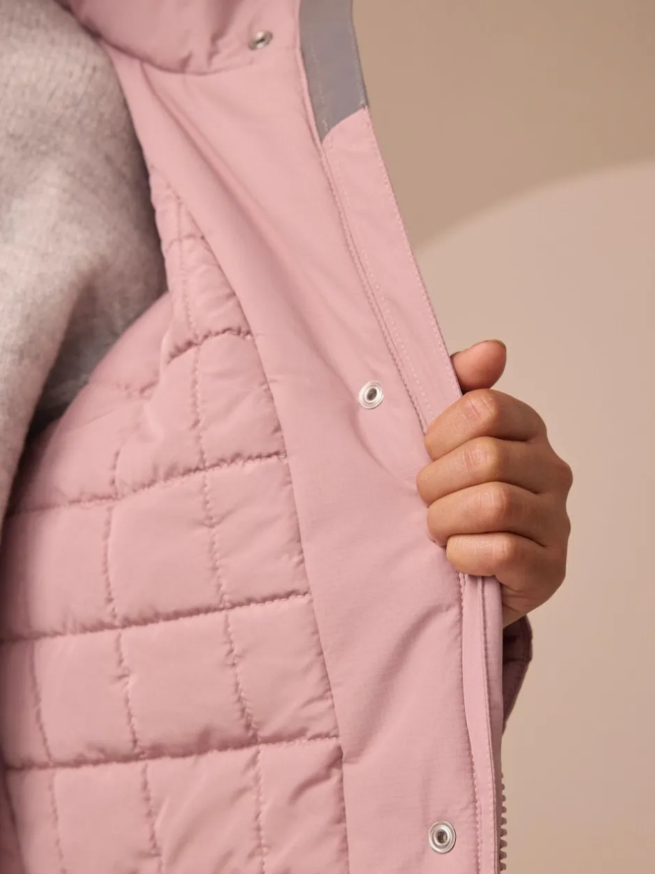 Next Waterproof Wadded Coat (3-16yrs) Pink