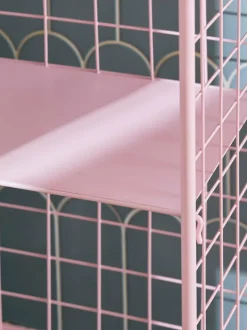 Next Wire Storage 2 Tier Tall Caddy Pink New