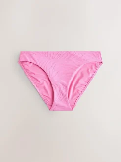 Next Pink Zebra Textured High Leg Bikini Bottoms Online