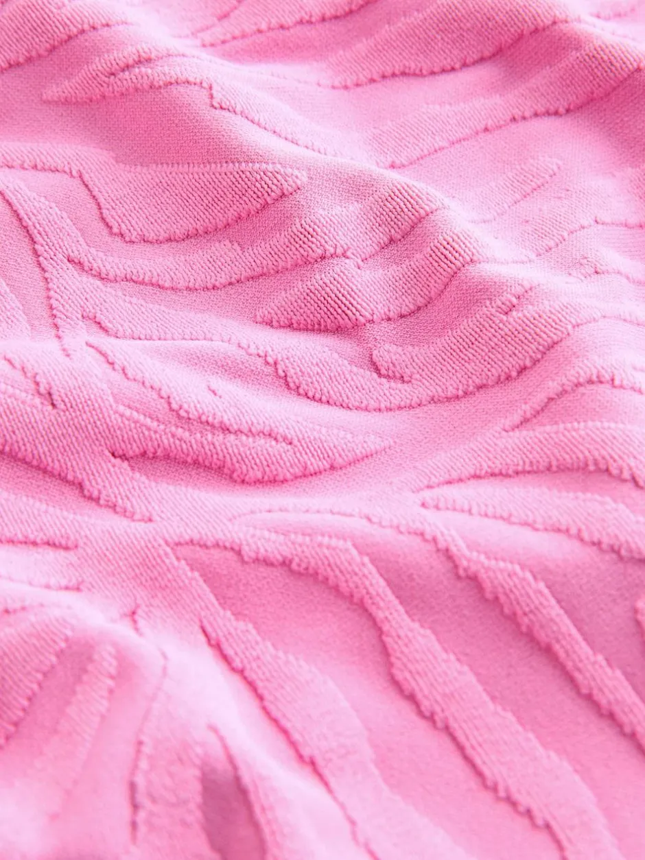 Next Pink Zebra Textured High Leg Bikini Bottoms Online