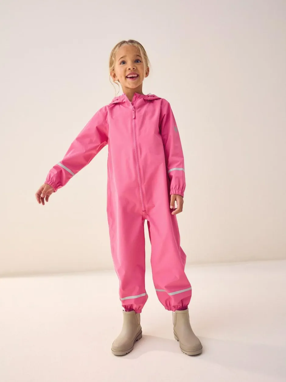 Next Zip Hooded Waterproof Puddlesuit (12mths-10yrs) Pink Discount