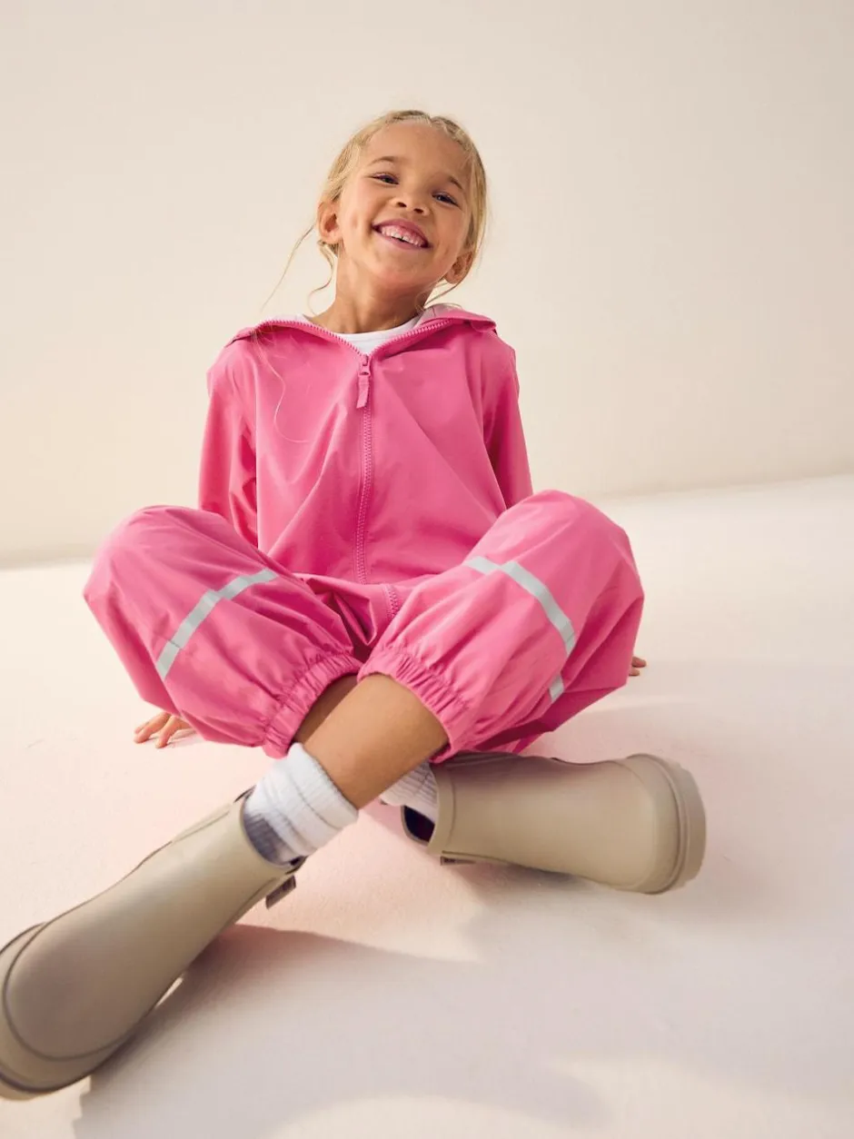 Next Zip Hooded Waterproof Puddlesuit (12mths-10yrs) Pink Discount