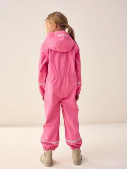 Next Zip Hooded Waterproof Puddlesuit (12mths-10yrs) Pink Discount