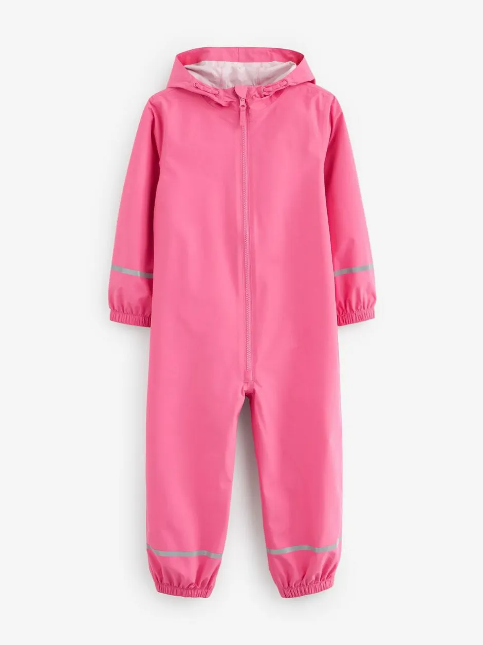 Next Zip Hooded Waterproof Puddlesuit (12mths-10yrs) Pink Discount