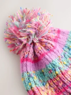Next Pink/Blue Beanie Gloves And Snood Set (3-13yrs) Outlet