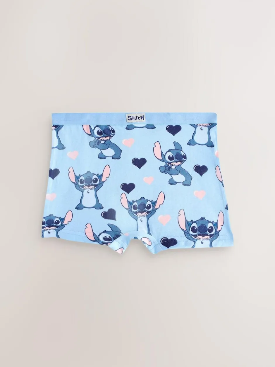 Next Pink/Blue Disney Stitch and Angel Shorts 5 Pack (2-16yrs) Sale