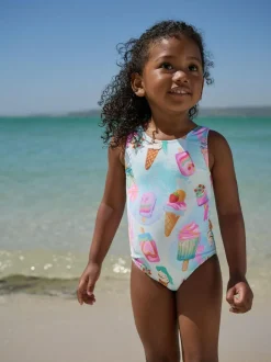 Next Swimsuit (3mths-10yrs) Pink/Blue Ice Cream Outlet