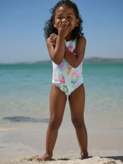 Next Swimsuit (3mths-10yrs) Pink/Blue Ice Cream Outlet