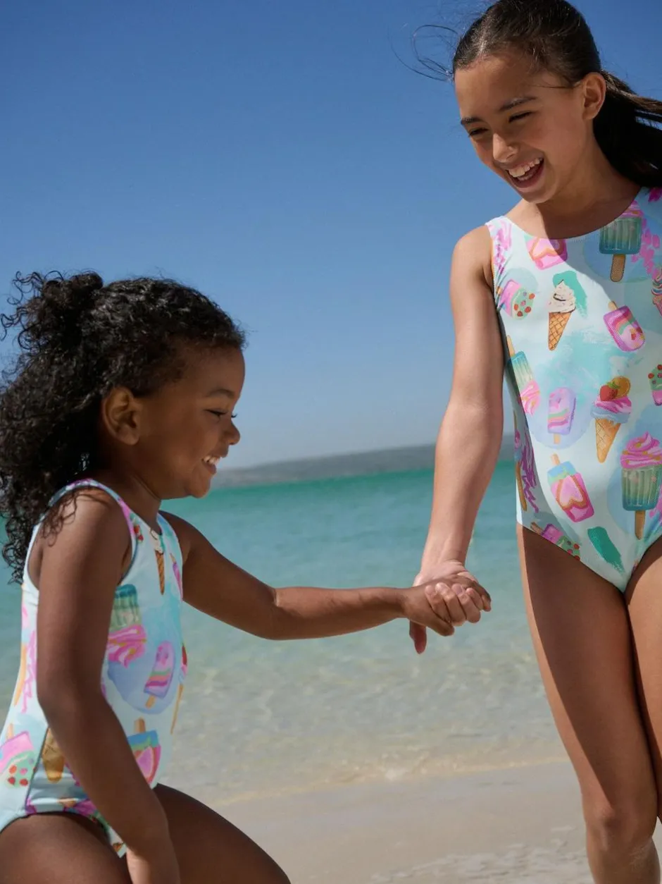 Next Swimsuit (3mths-10yrs) Pink/Blue Ice Cream Outlet