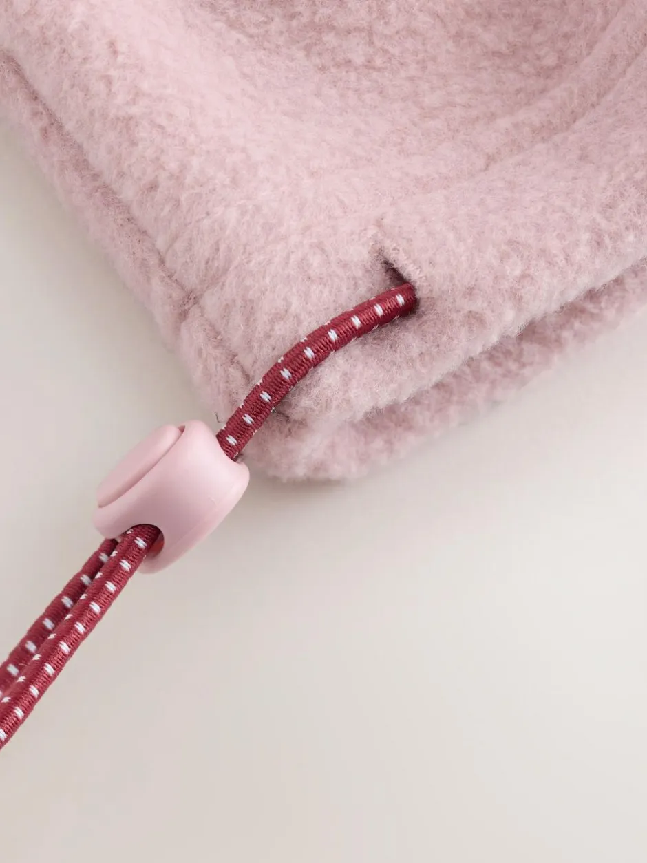 Next Half Zip Graphic Fleece Pink/Burgundy Red New