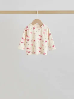 Next Pink/Cream Flower Baby Long Sleeve Top and Leggings Set 8 Piece (0mths-2yrs) New