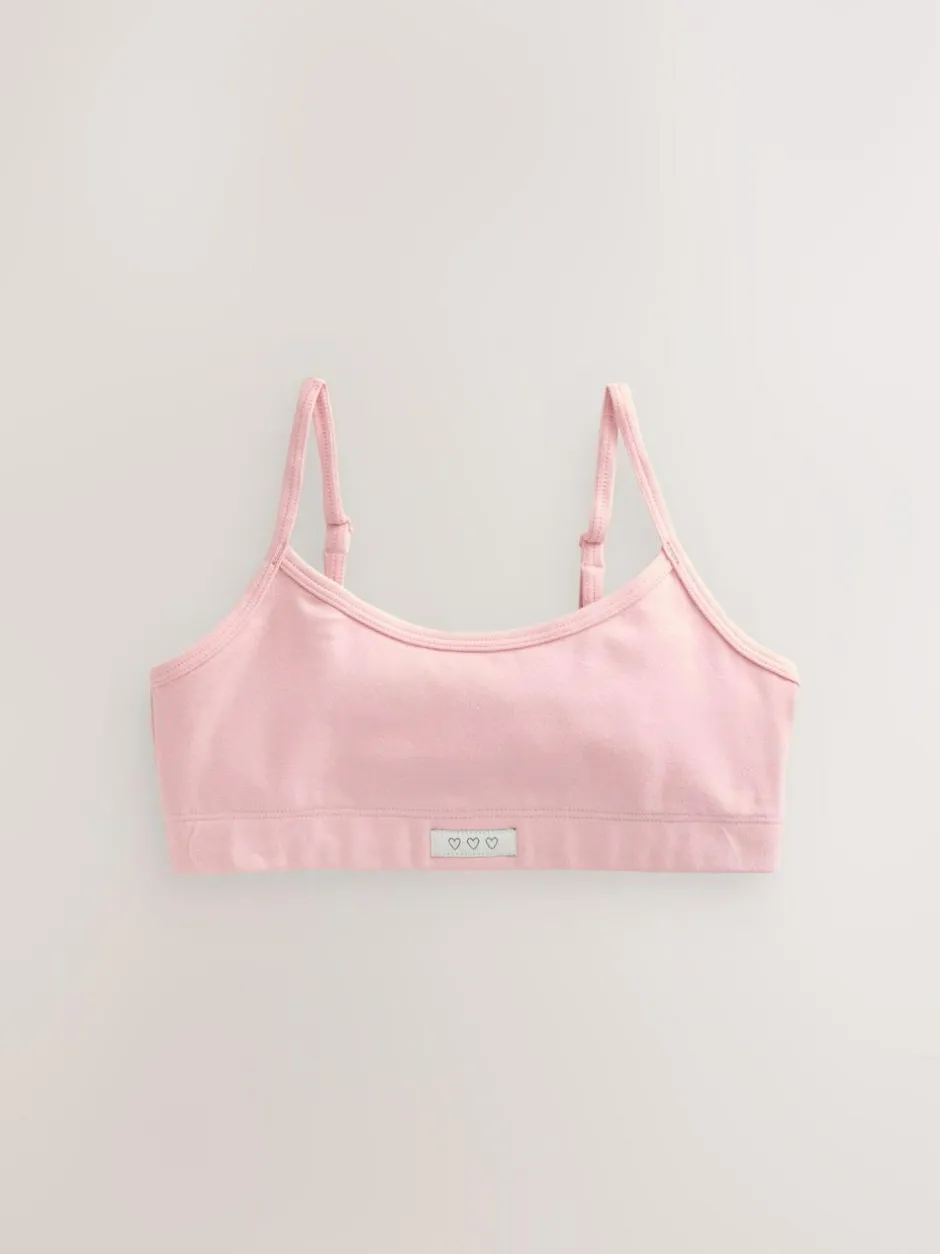 Next Pink/Cream Soft Touch Strappy Crop Top (5-16yrs) Hot
