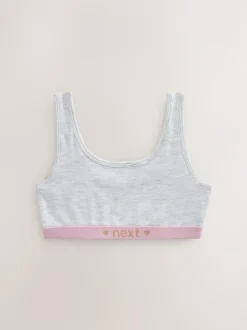 Next Pink/Grey Scoop Crop Tops 3 Pack (5-16yrs) Online