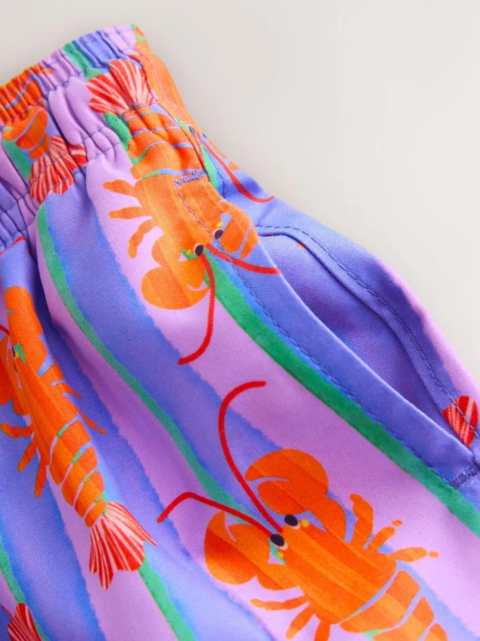 Next Printed Swim Shorts (3mths-7yrs) Pink/Lilac Online