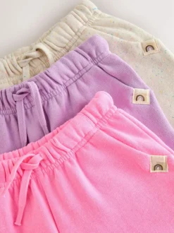 Next 3 Pack Joggers Set (3mths-7yrs) Pink/Lilac/Oatmeal