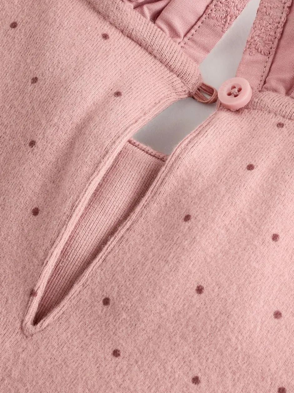 Next Long Sleeve Embroidered Tops (3mths-7yrs) Pink/NEUTRAL